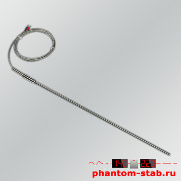 Датчик высокой температуры тип "К"  +1100°C, 4/300 мм